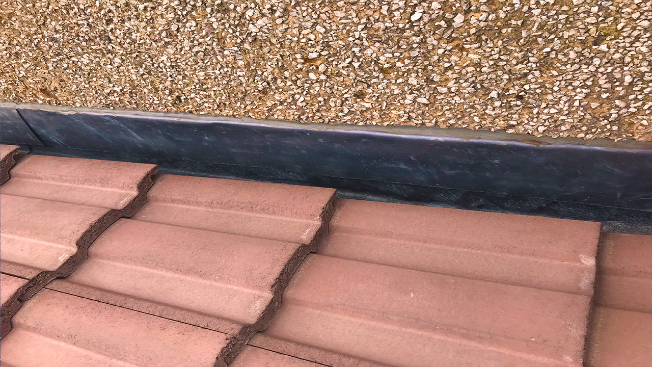 Leadwork after cover flashing applied